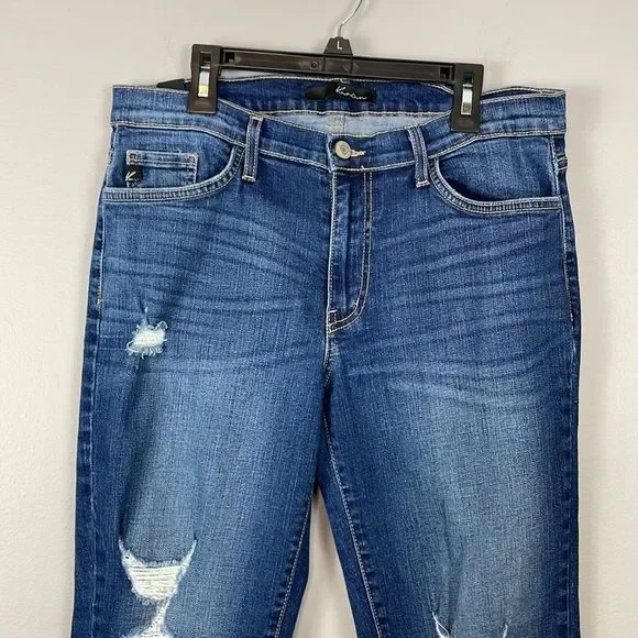 Kancan Mid Rise Skinny Stretch Cropped Jeans. Size 28. - Picture 2 of 14